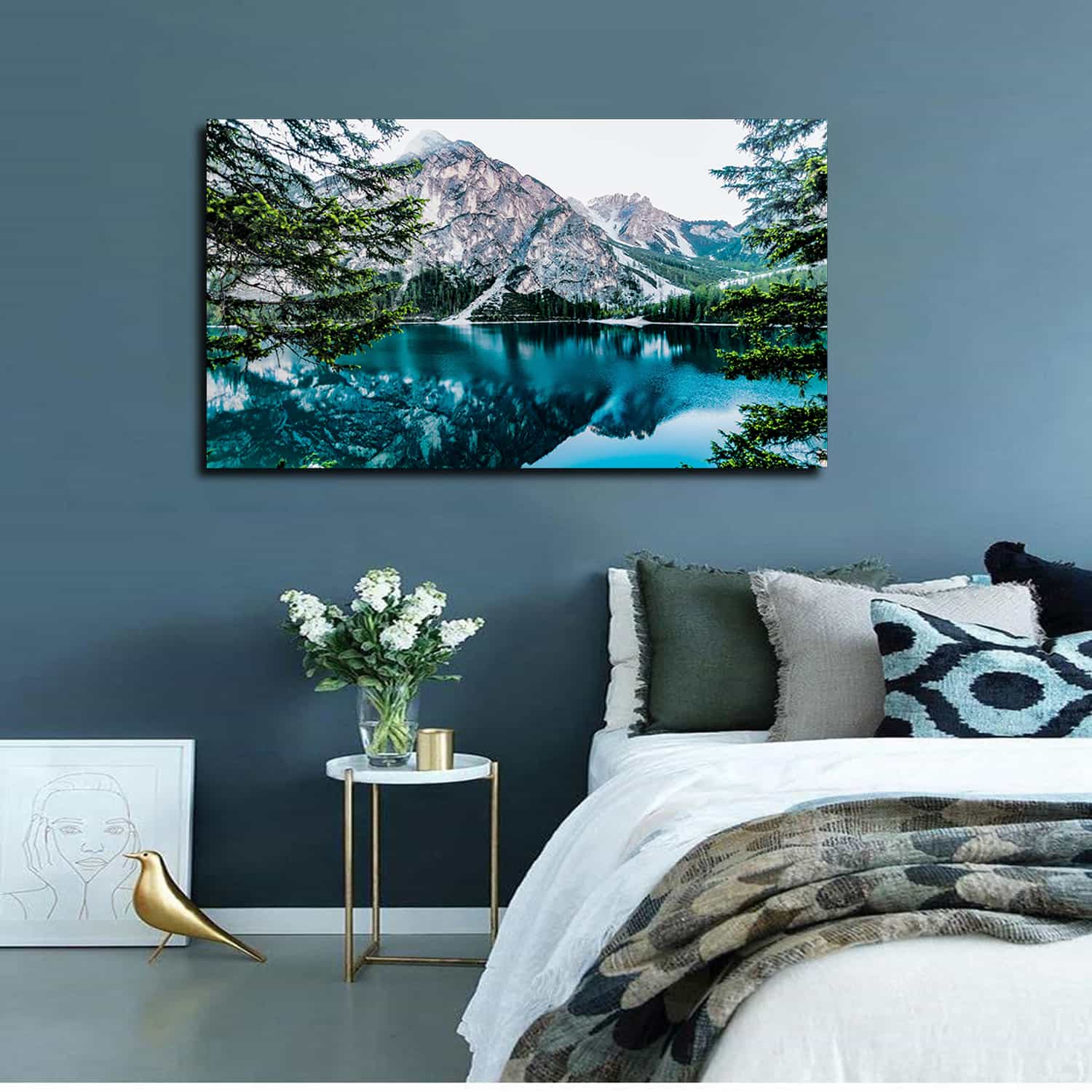 Snow Mountain Canvas Art