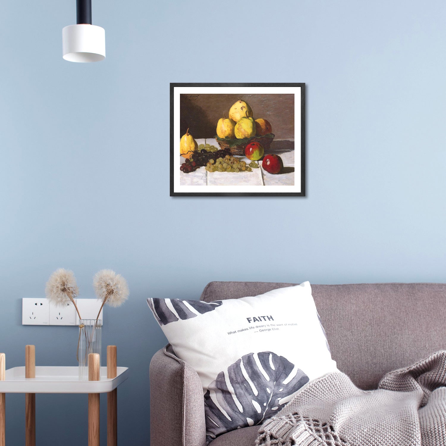 Claude Monet Wall Art Still Life With Pears And Grapes Poster Framed