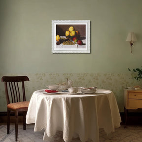 Claude Monet Wall Art Still Life With Pears And Grapes Poster Framed