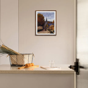 Claude Monet Wall Art Street In Saint Adresse Poster Framed