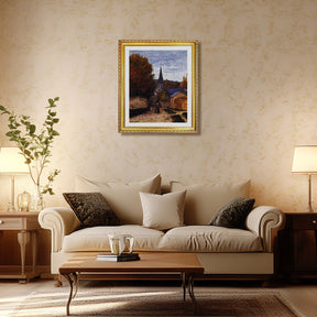 Claude Monet Wall Art Street In Saint Adresse Poster Framed