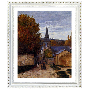 Claude Monet Wall Art Street In Saint Adresse Poster Framed