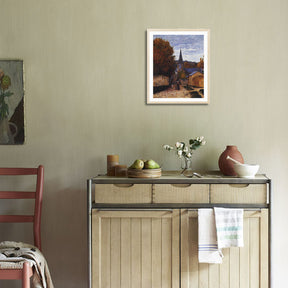 Claude Monet Wall Art Street In Saint Adresse Poster Framed