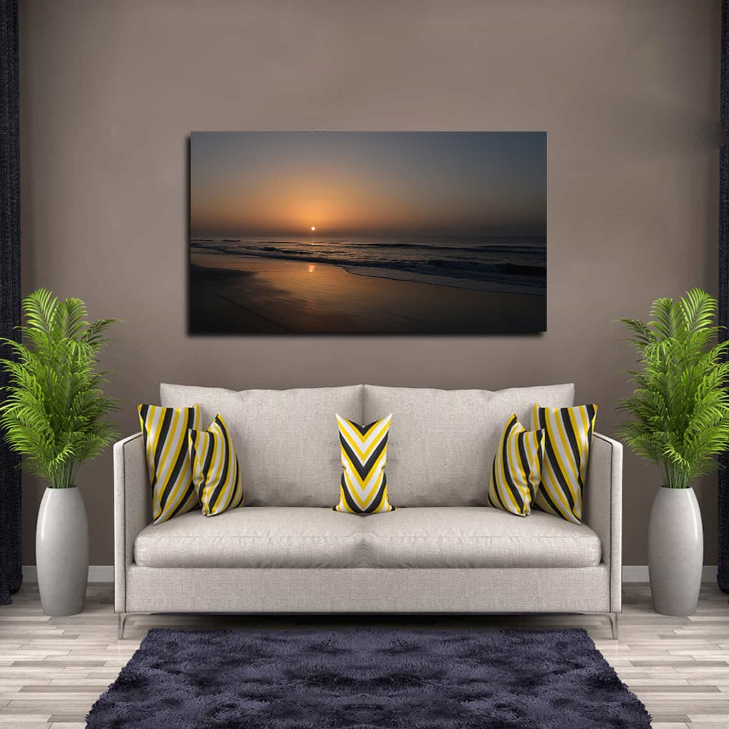 Sunrise Huntington Beach State Park Canvas Art