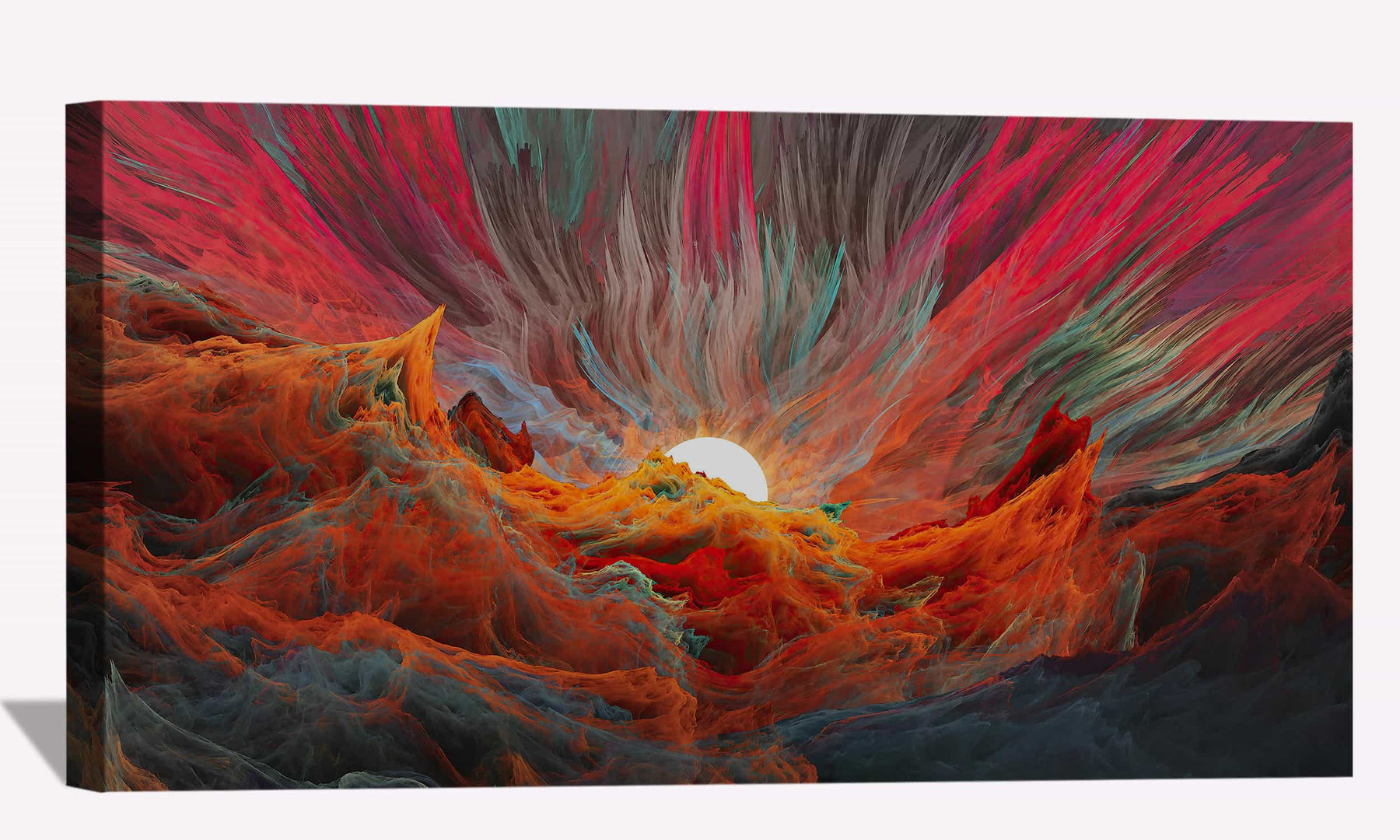 Red Sunset Canvas Art