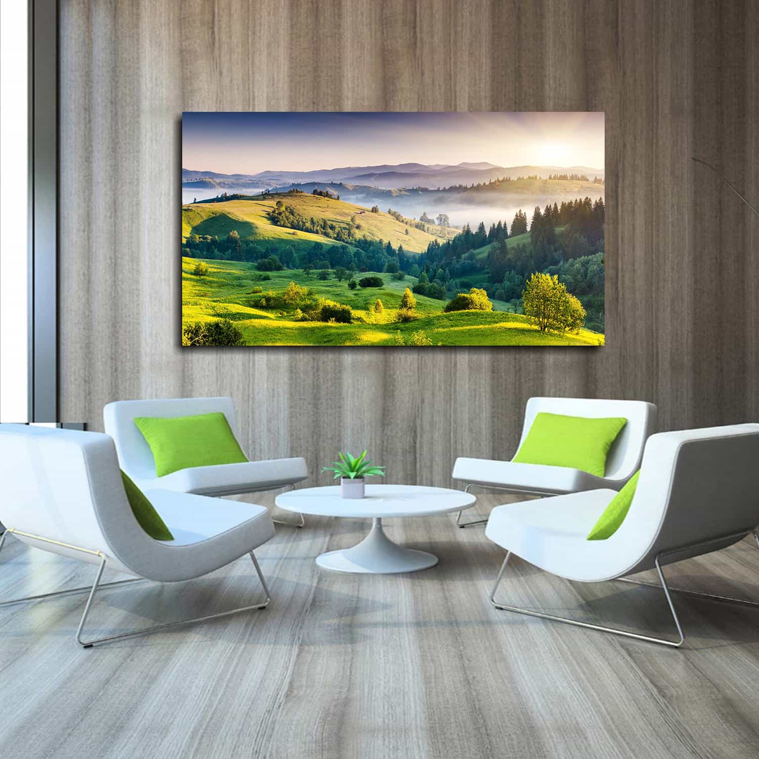 Terrace Green Canvas Art