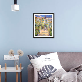 Claude Monet Wall Art The Artist'S Garden Poster Framed