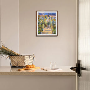 Claude Monet Wall Art The Artist'S Garden Poster Framed