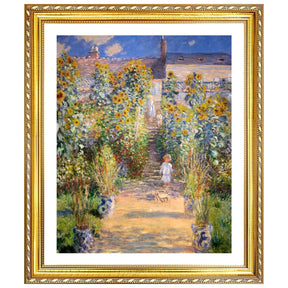 Claude Monet Wall Art The Artist'S Garden Poster Framed