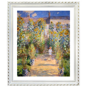 Claude Monet Wall Art The Artist'S Garden Poster Framed
