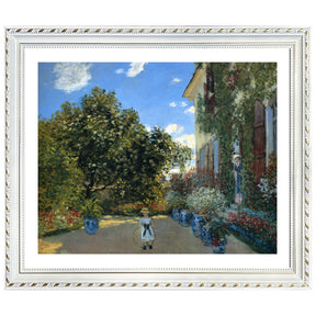 Claude Monet Wall Art The Artists House At Argenteuil Poster Framed