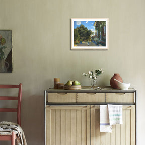 Claude Monet Wall Art The Artists House At Argenteuil Poster Framed