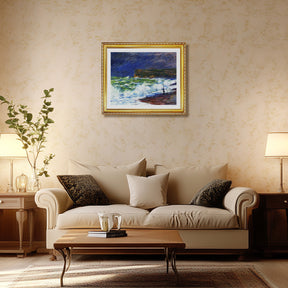 Claude Monet Wall Art The Beach At Fecamp Poster Framed