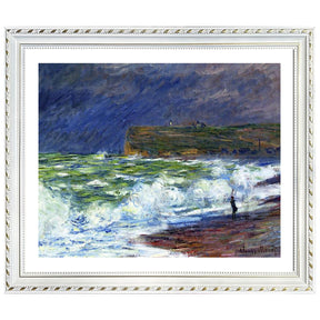 Claude Monet Wall Art The Beach At Fecamp Poster Framed