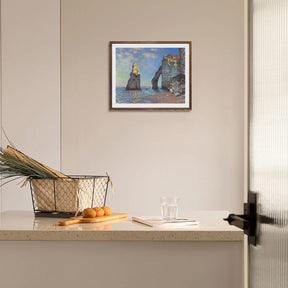 Claude Monet Wall Art The Cliffs At Etretat Poster Framed