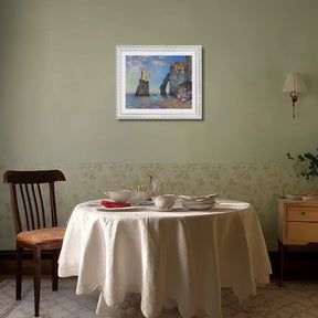 Claude Monet Wall Art The Cliffs At Etretat Poster Framed