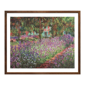 Claude Monet Wall Art The Garden At Giverny Poster Framed