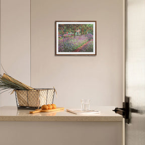 Claude Monet Wall Art The Garden At Giverny Poster Framed
