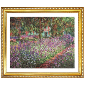 Claude Monet Wall Art The Garden At Giverny Poster Framed