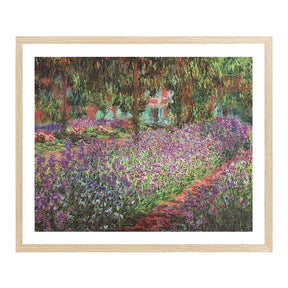 Claude Monet Wall Art The Garden At Giverny Poster Framed