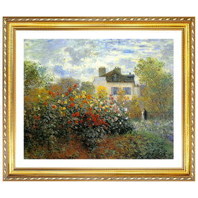 Claude Monet Wall Art The Garden Of Monet At Argenteuil Poster Framed