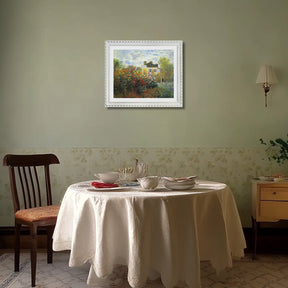 Claude Monet Wall Art The Garden Of Monet At Argenteuil Poster Framed