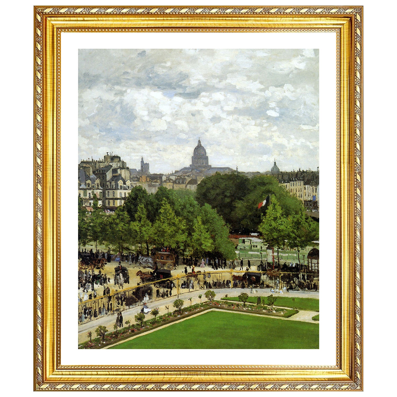 Claude Monet Wall Art The Garden Of The Princess Poster Framed
