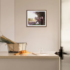 Claude Monet Wall Art The Landing State Poster Framed