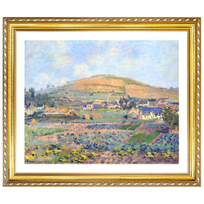 Claude Monet Wall Art The Mount Riboudet In Rouen At Spring Poster Framed