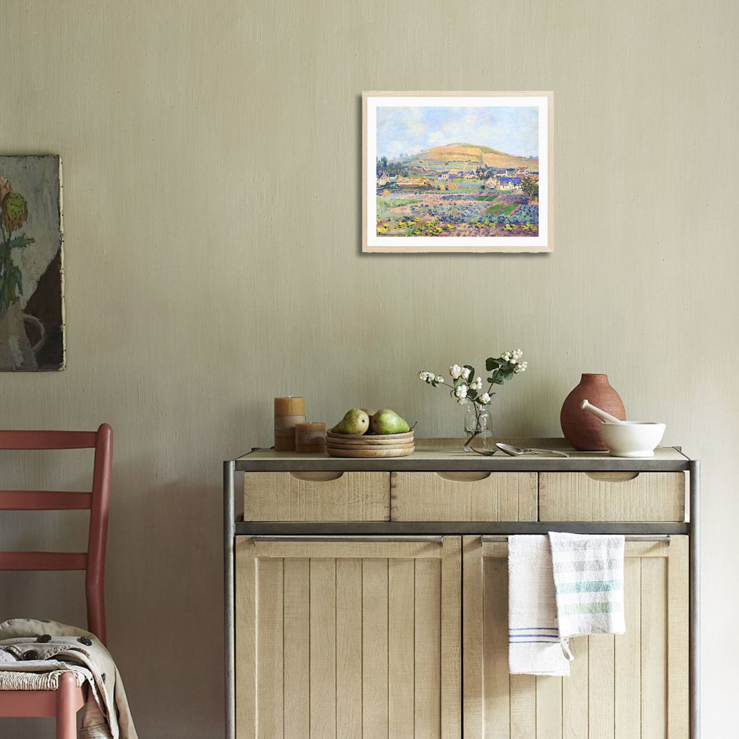 Claude Monet Wall Art The Mount Riboudet In Rouen At Spring Poster Framed