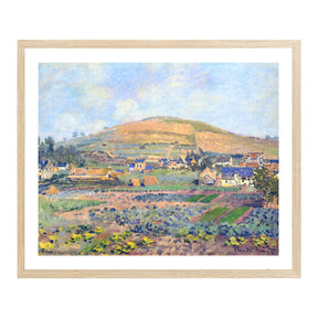 Claude Monet Wall Art The Mount Riboudet In Rouen At Spring Poster Framed