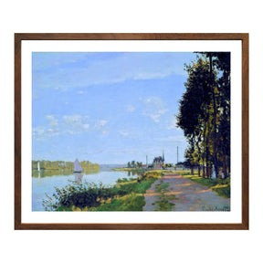 Claude Monet Wall Art The Promenade At Argenteuil Poster Framed