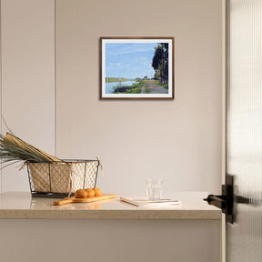 Claude Monet Wall Art The Promenade At Argenteuil Poster Framed