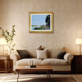 Claude Monet Wall Art The Promenade At Argenteuil Poster Framed