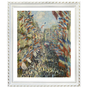 Claude Monet Wall Art The Rue Montorgueil In Paris Poster Framed