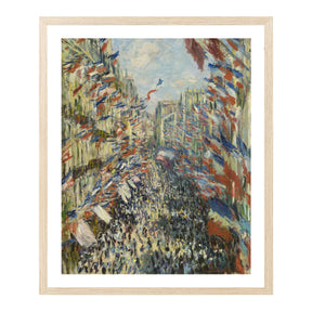 Claude Monet Wall Art The Rue Montorgueil In Paris Poster Framed