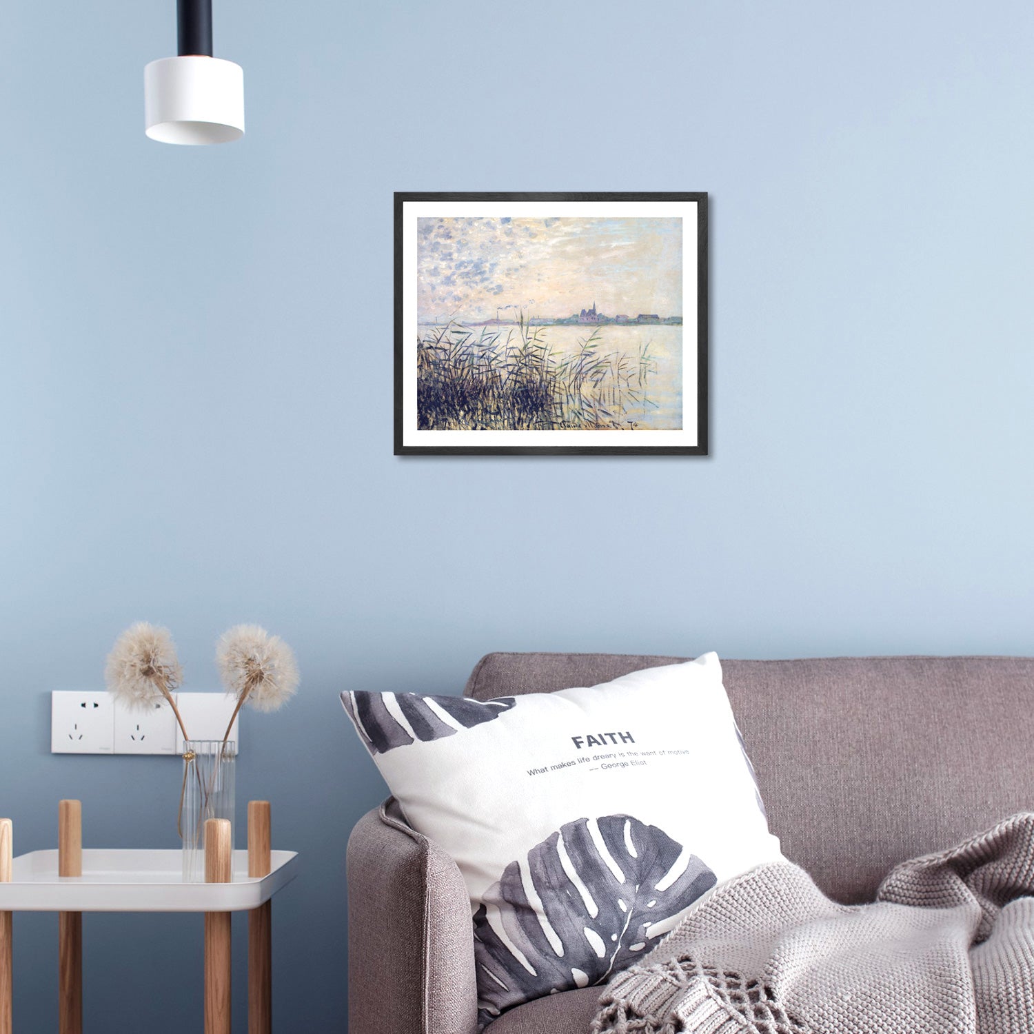 Claude Monet Wall Art The Seine Near Argenteuil Poster Framed