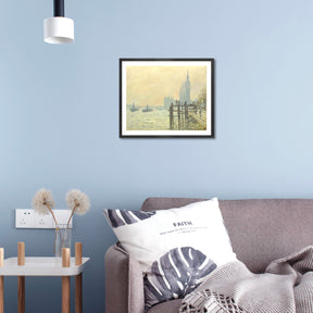 Claude Monet Wall Art The Thames Below Westminster Poster Framed