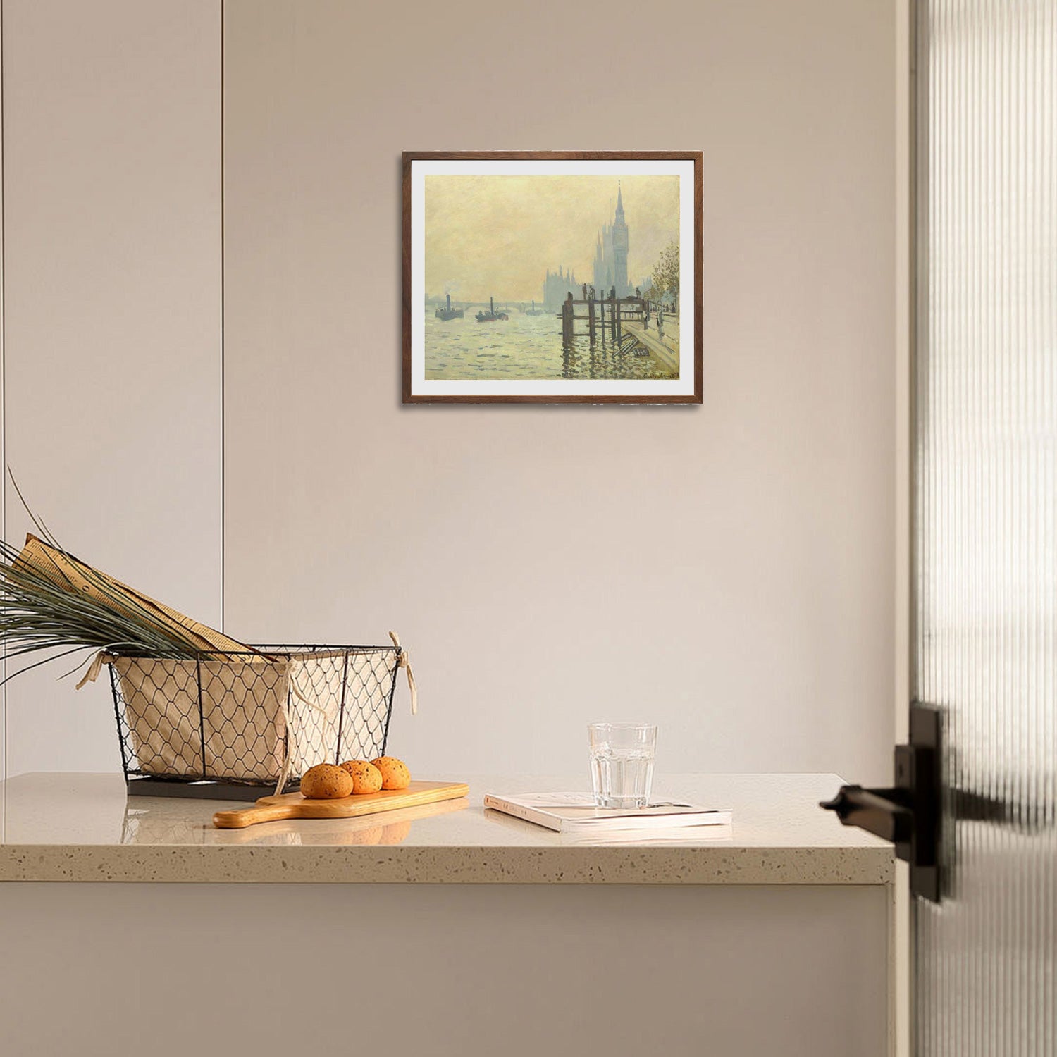 Claude Monet Wall Art The Thames Below Westminster Poster Framed