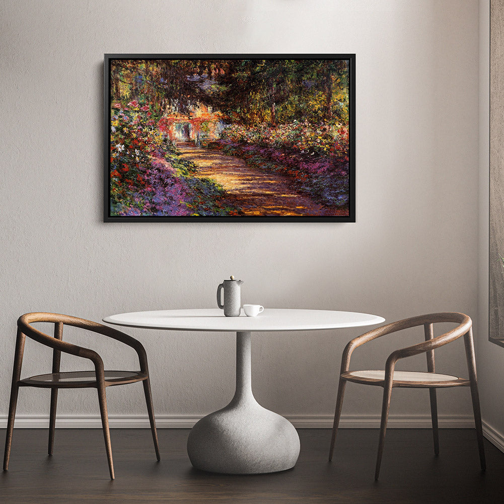 The Path Through The Garden Canvas Art