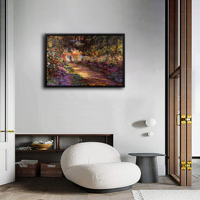 The Path Through The Garden Canvas Art