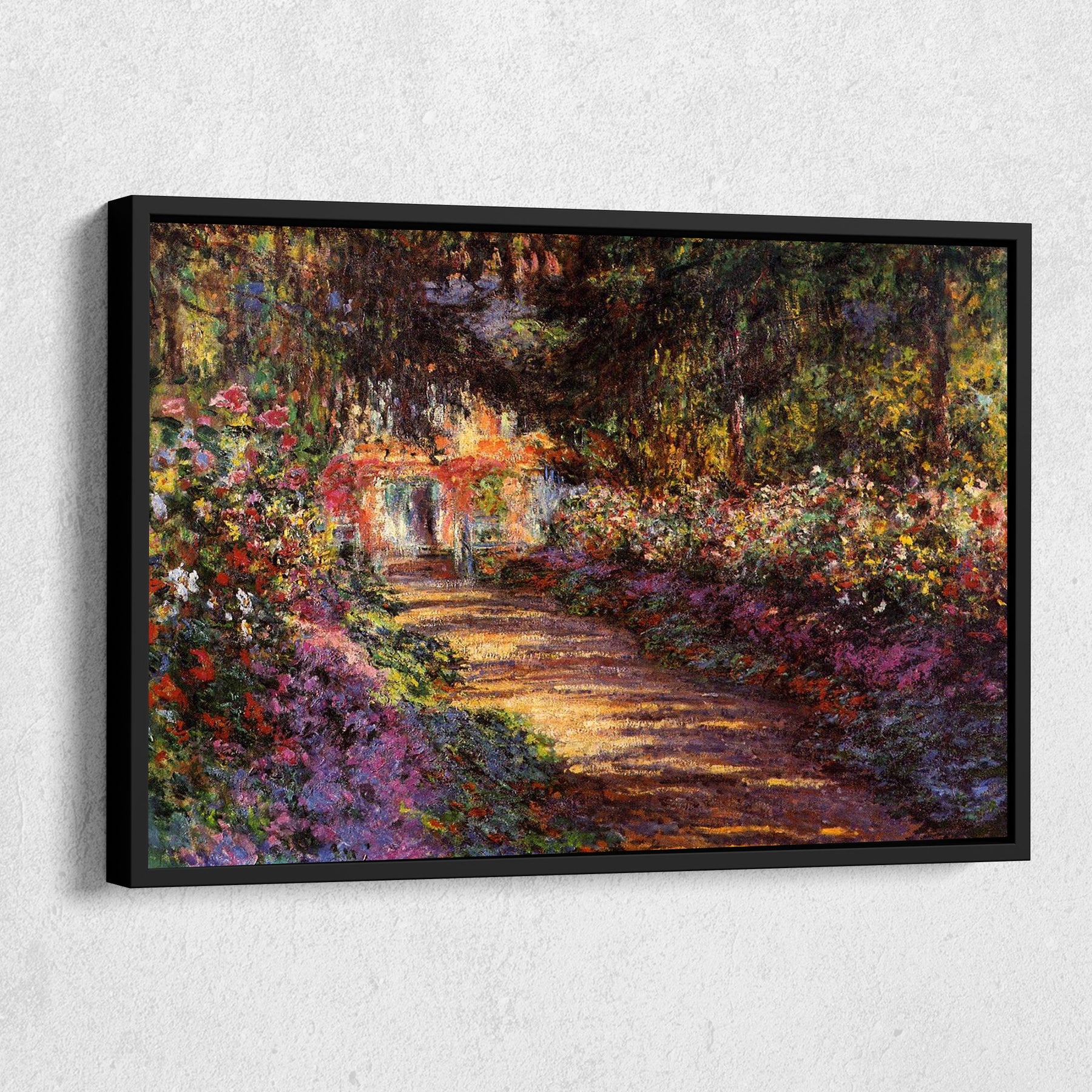The Path Through The Garden Canvas Art