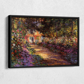 The Path Through The Garden Canvas Art