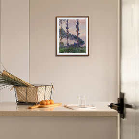 Claude Monet Wall Art Three Trees In Grey Weather Poster Framed