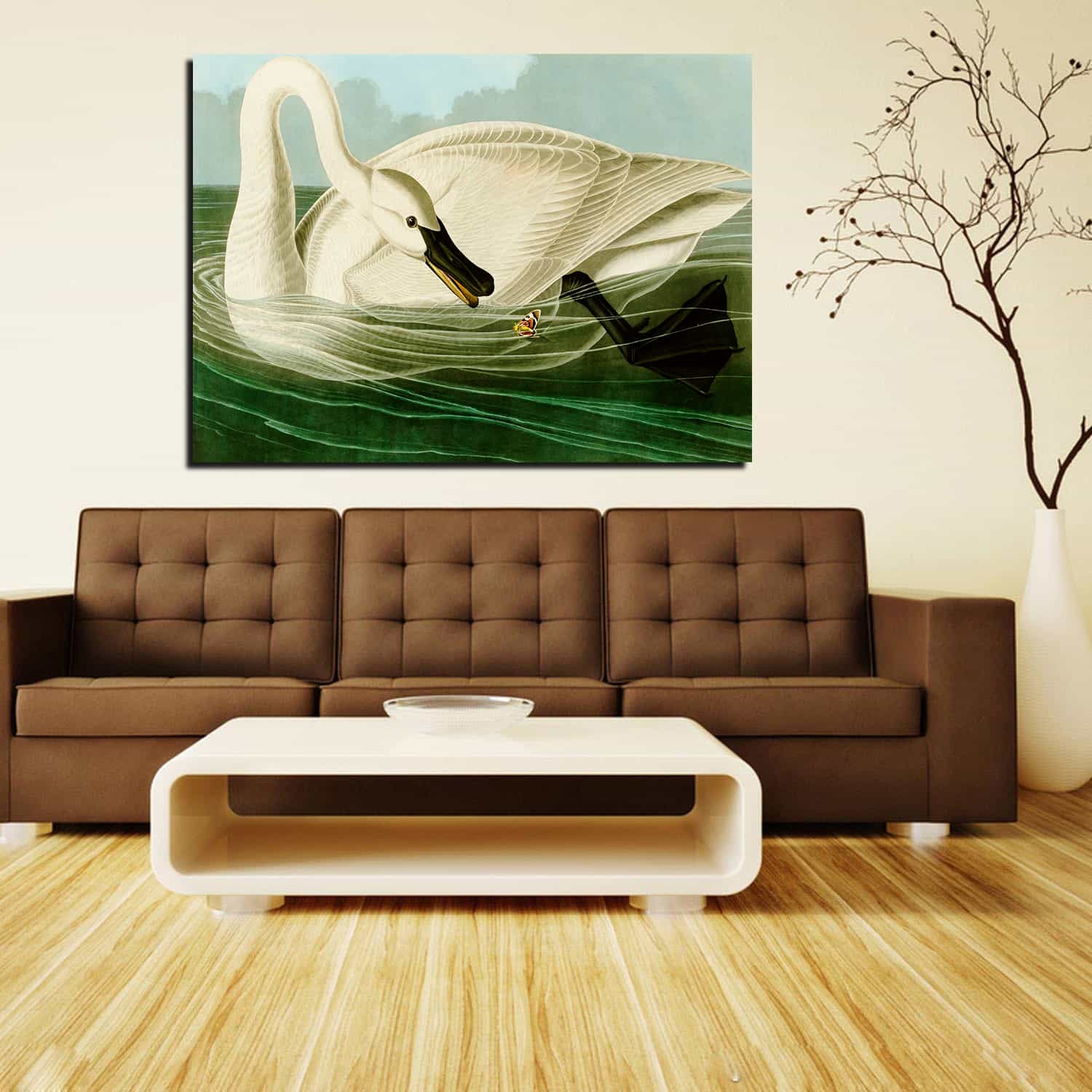 Trumpeter Swan Canvas Art