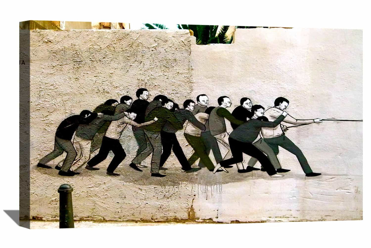 Tug Of War Canvas Art