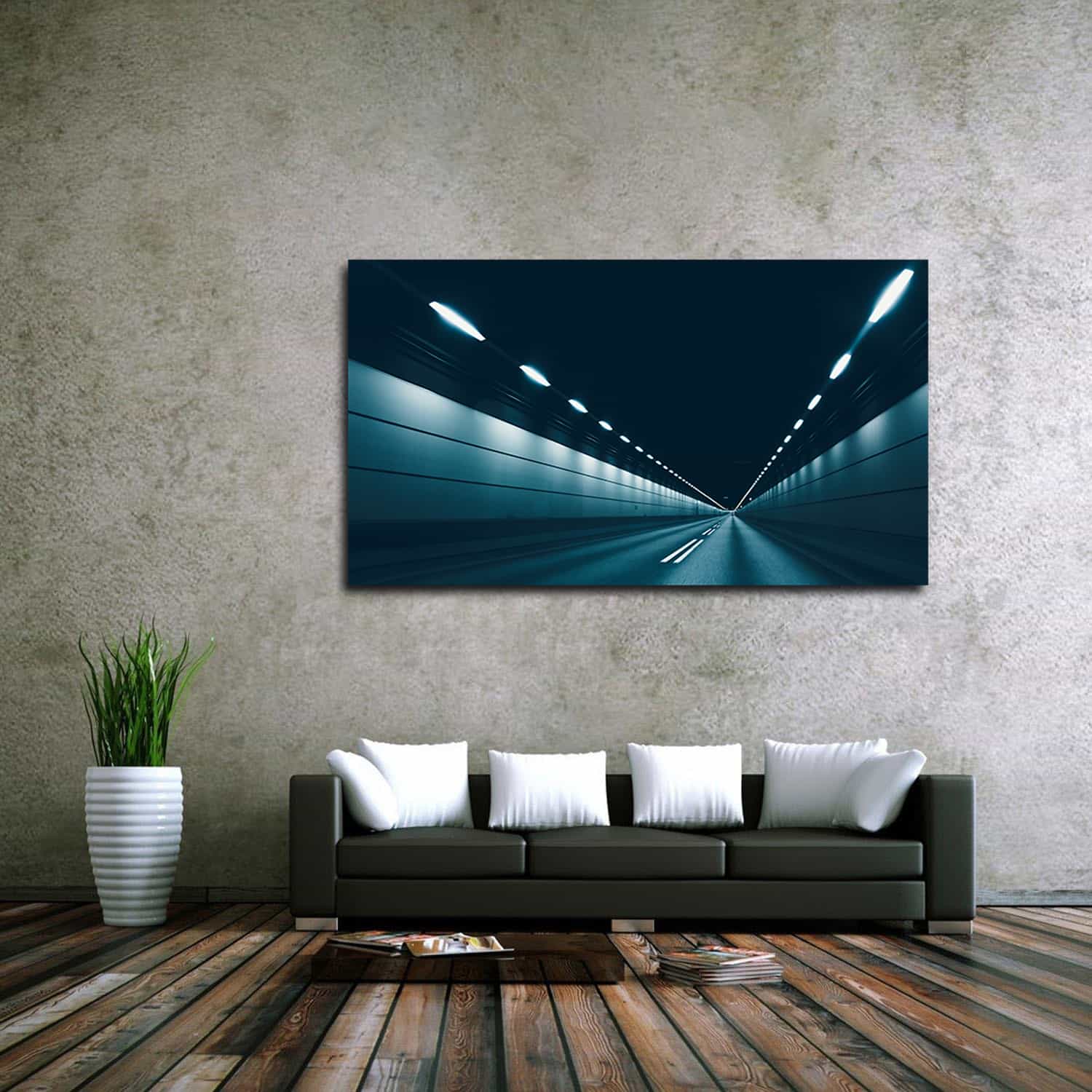 Tunnel Light Canvas Art