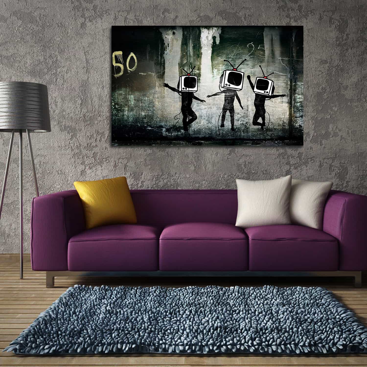 Utopia TV Canvas Art