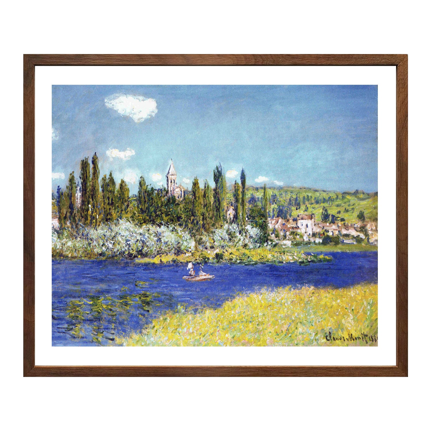 Claude Monet Wall Art Vetheuil Poster Framed