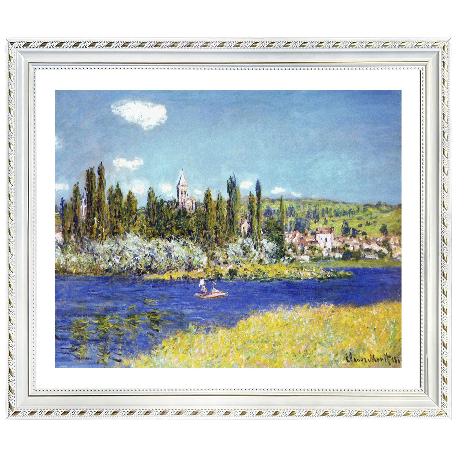 Claude Monet Wall Art Vetheuil In Summer Poster Framed